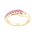 thumbnail image 1 of AFFY Round Shape Simulated Tourmaline Fashion Promise Engagement Ring 14k Yellow Gold Over Sterling Silver Ring Size-12, 1 of 2