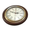 thumbnail image 1 of Round Shape Vintage Roman Number Clock Office & Home Wall Decor Christmas Gift, 1 of 5