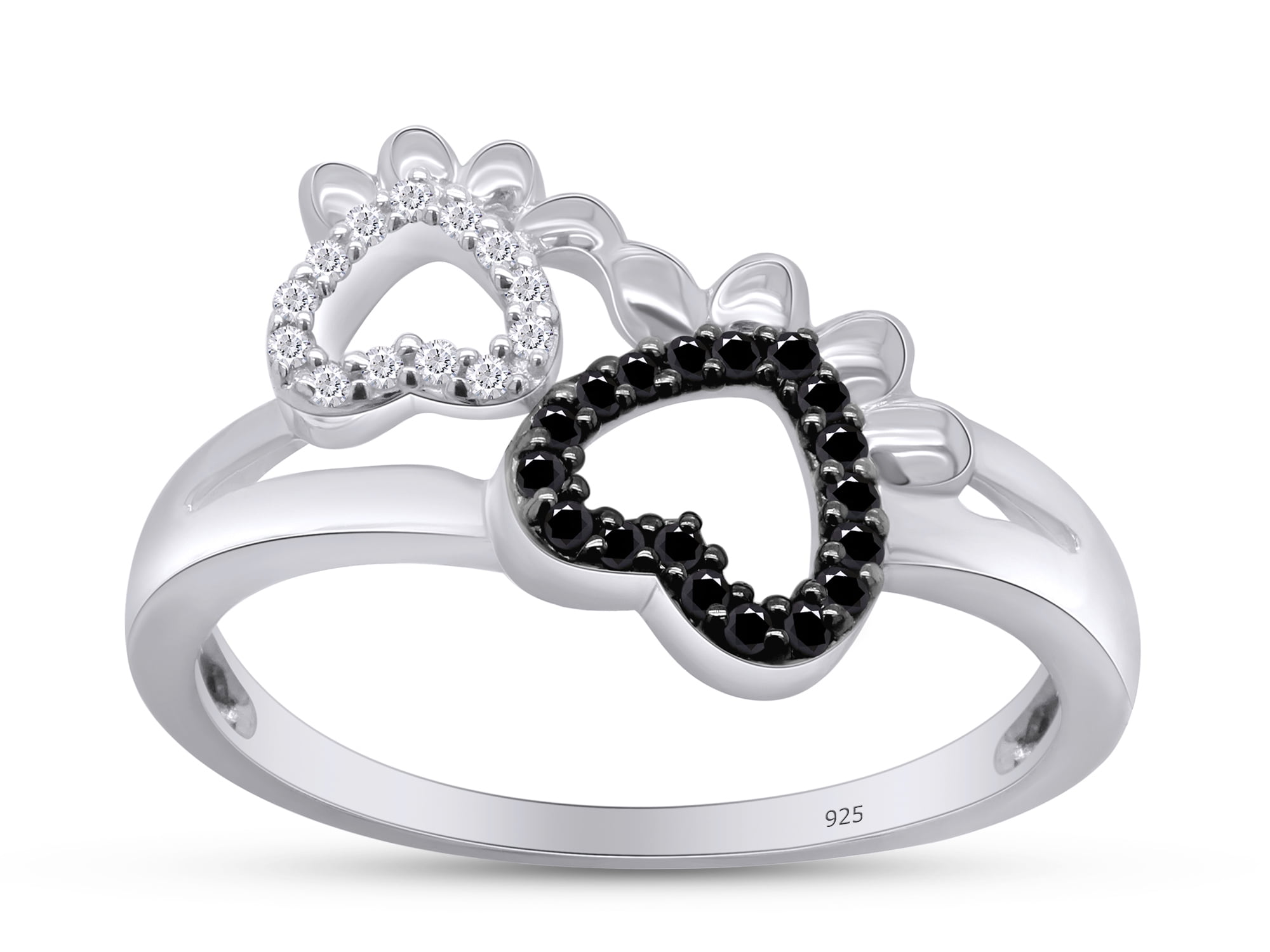 Paw shaped engagement ring deals