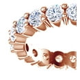 thumbnail image 1 of AFFY Round Shape White Diamond Engagement Wedding Band Ring 14K Solid Rose Gold (1.9 Cttw), 1 of 1