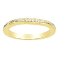 thumbnail image 1 of AFFY Round Shape White Diamond Engagement Wedding Ring 14K Solid Yellow Gold (0.2 Cttw), 1 of 1