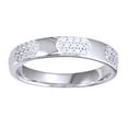 thumbnail image 1 of AFFY Round Shape White Natural Diamond Band Ring In 14K White Gold (0.2 Cttw), 1 of 1