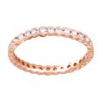 thumbnail image 1 of AFFY Round Shape White Natural Diamond Eternity Band Ring In 14K Rose Gold (0.62 Cttw), 1 of 1