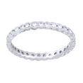 thumbnail image 1 of AFFY Round Shape White Natural Diamond Eternity Band Ring In 14K White Gold (0.62 Cttw), 1 of 1