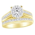 thumbnail image 1 of AFFY Round Shape White Natural Diamond Wedding Ring Set In 10k Yellow Gold (1.25 cttw) Ring Size-12.5, 1 of 2