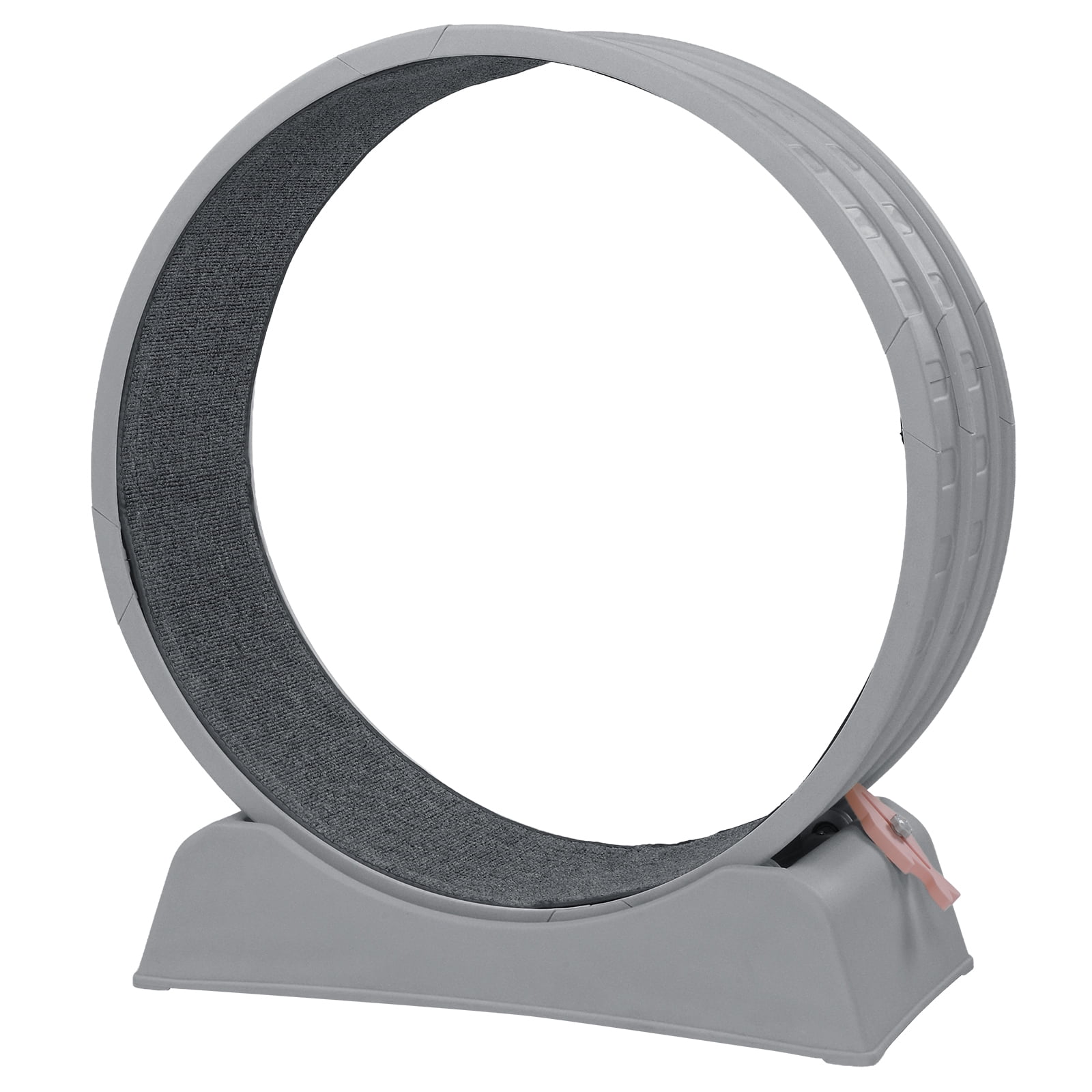 Round Shape With Gray Carpet + 1 Cat Teaser Stick, 15kg Cat Treadmill, 80*34*86cm