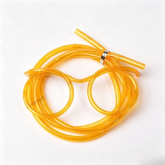 Round Shaped Funny Eyeglass Drinking Straw, Multi Color Reusable Food Grade EVA Hands-Free Drink Tool, Novelty Photo Prop for Birthday Pool Picnic Adult Party Decor Accessories