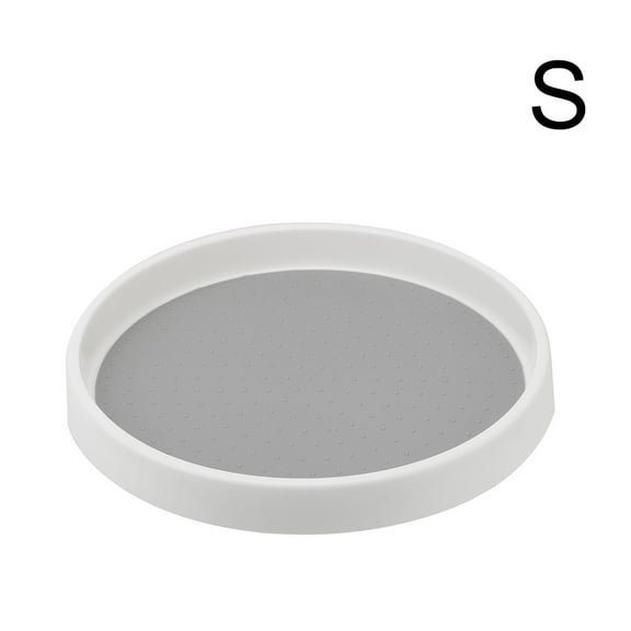 Round Shelf Pantry Cabinet Turntable Condiment Storage Rack Spice Rack Kitchen Storage Tray Rotating Organizer 2 Tier