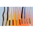 thumbnail image 1 of Round Shoelaces with Metal Aglets 45" & 54" Various Colors Metal Tips (MPN:45 inch Black with Red Tips;), 1 of 1
