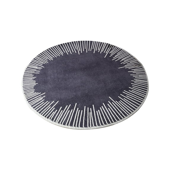 Round Short Hair Mat, Round Children Rug, Indoor Home Decor, Washable Floor Mat for Living Room Playroom Bedroom