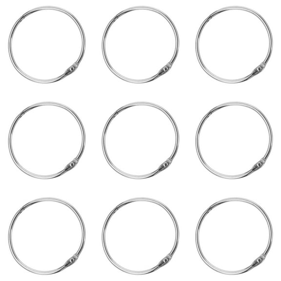 STRANDCHIC Stylish Modern Bathroom Curtain Rings Alloy Chrome Finish 12Pcs