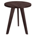 thumbnail image 1 of Round Side Table, Nightstand Coffee End Table for Living Room, Bedroom, Small Spaces, Easy Assembly Decro with Wood Legs, Brown 15.7 x 17.7 inches, 1 of 6