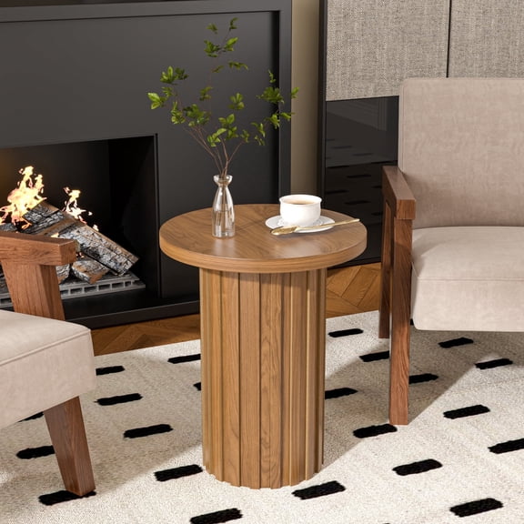 Round Side Table, Small Round End Table, Drink Table, Modern Accent End Table Coffee Table