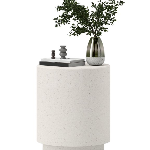 Round Side Table - Smooth & Cleanable - Indoor Reading Nook - Put Books