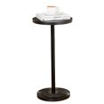 thumbnail image 1 of Carved Drink Table, Round Small Side Table for Small Spaces, Modern Accent Tables, End Tables with Carved Top & Base for Living Room, Bedroom, Corners, and Office (Black, 11.81 inch), 1 of 8