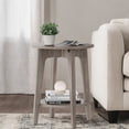 thumbnail image 1 of VASAGLE MAEZO Collection - Side Table, 2-Tier Small Round End Table, Nightstand with Tapered Legs, Curved Transitions, for Small Spaces, Living Room, Bedroom, Heather Greige, 1 of 9