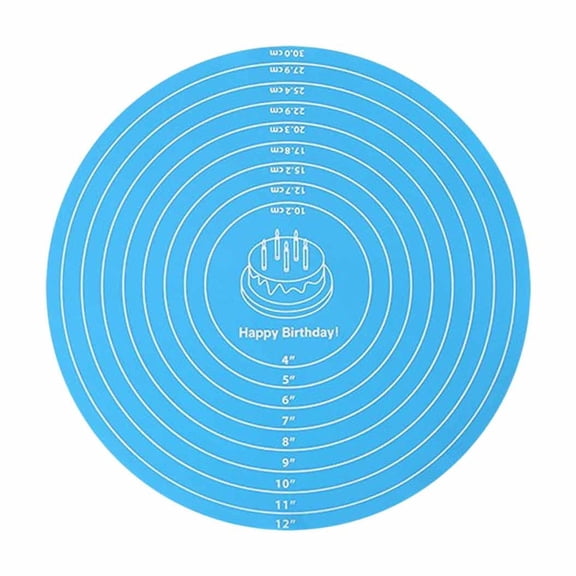 Round Silicone Baking Mats For And Non Slip Dough Rolling Mat Silicone Kneading Pad Thick Turntable Non Slip Pad Placemat Home Decor