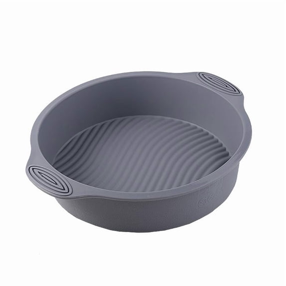 Round Silicone Baking Mold, Nordic Gray 10-Inch Chiffon Cake Pan, Easy ...