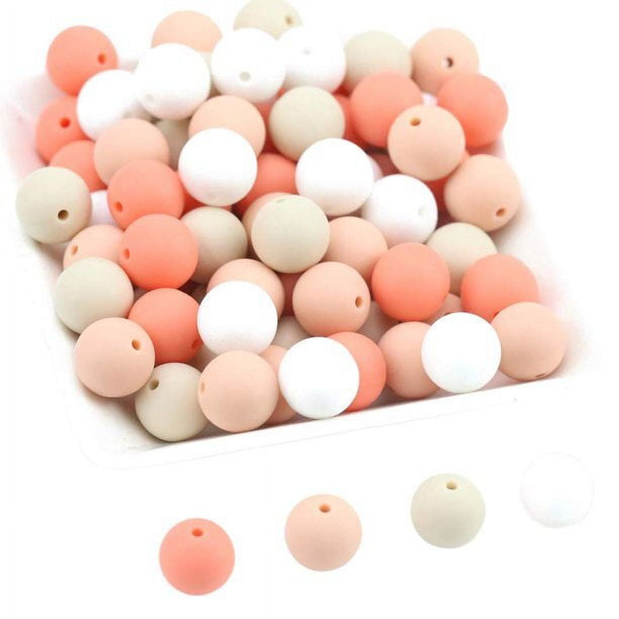 15mm Silicone Round Beads Baby Chewable Silicone Beads BPA Free 100% Food  Grade Silicone Beads