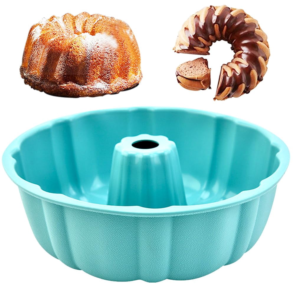 Round Silicone Cake Pan, Non-Stick Silicone Baking Mold, Bakeware for ...
