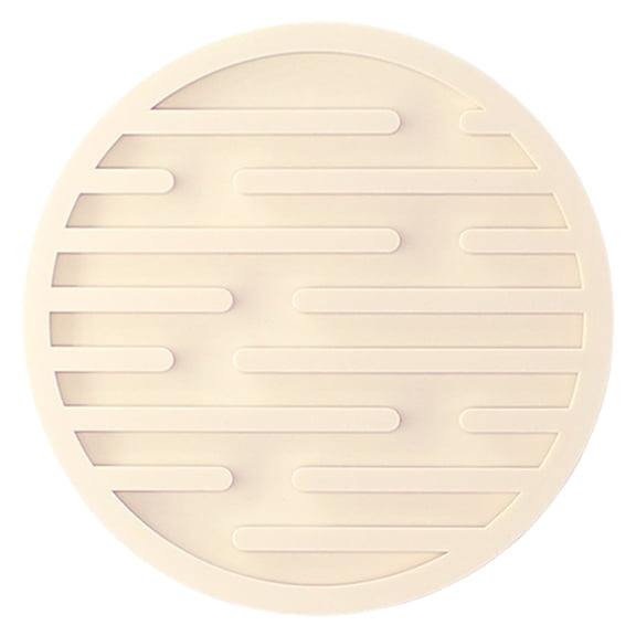 Round Silicone Coffee Coaster, Grooved Drainage Silicone Round Serving Plate for Mug, Silicone Round Serving Plate, Heatproof Non-slip Coffee Cup Mat for Tabletop Protection, Non Slip Cup Pad