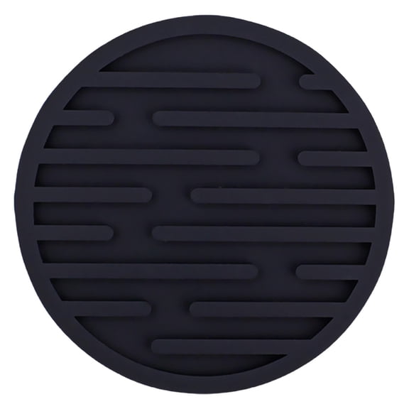 Round Silicone Drink Coaster 10Cm Heat Resistant Non Slip Table Mat With Spill Proof Edge For Tea Coffee Cups And Mugs