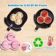 thumbnail image 1 of Round Silicone Egg Bites Mold for Fryer Oven, Cavity Cupcake Baking Tray for Microwave Small Cakes Pie, Breakfast Patty Maker, 1 of 4