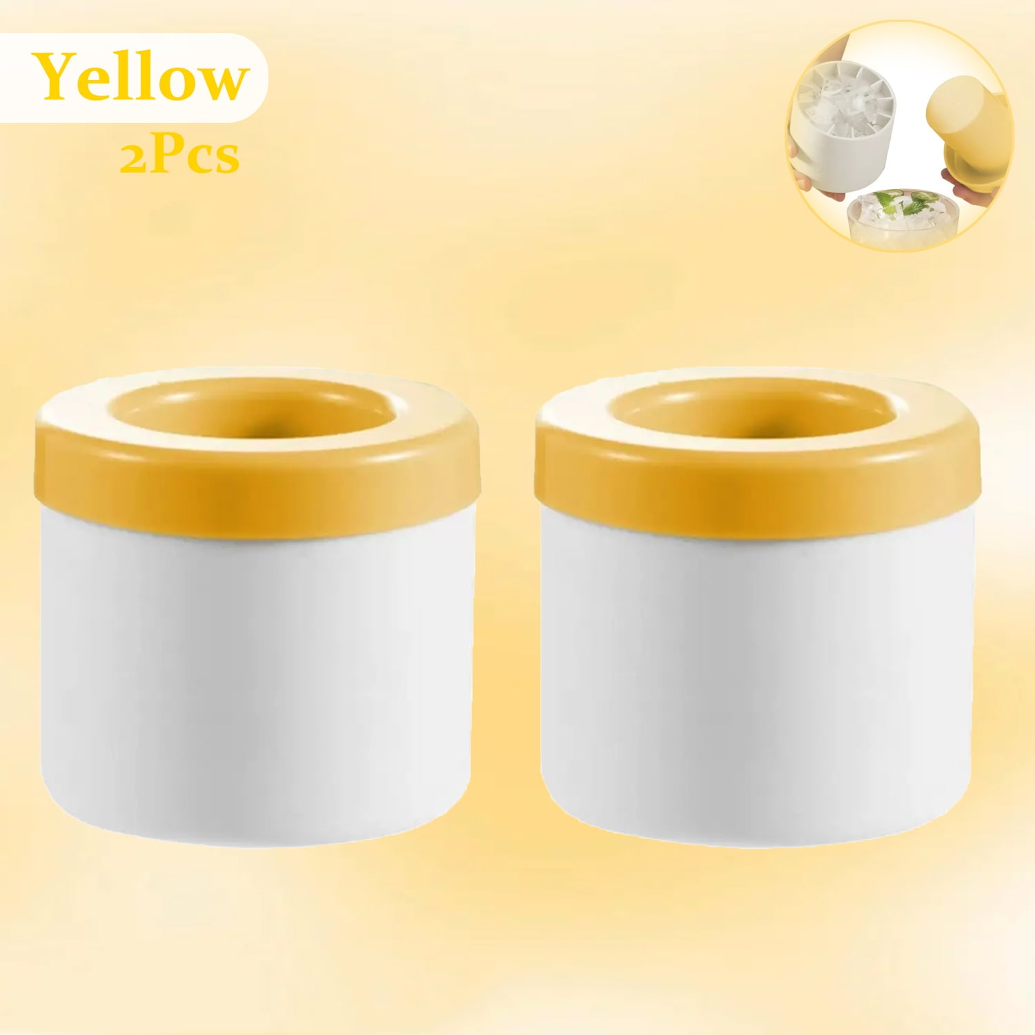Round Silicone Ice Cube Mold Ice Bucket Homemade Summer DIY Refrigerator Freezer Creative Ice Maker Mold