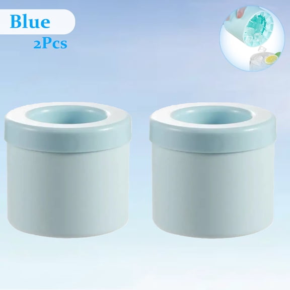 Round Silicone Ice Cube Mold Ice Bucket Homemade Summer DIY Refrigerator Freezer Creative Ice Maker Mold