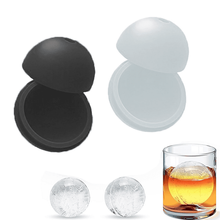 Ice Ball Maker Molds for Whiskey Cocktail , Craft Round Ice Cube Maker for  Freezer Easy Release