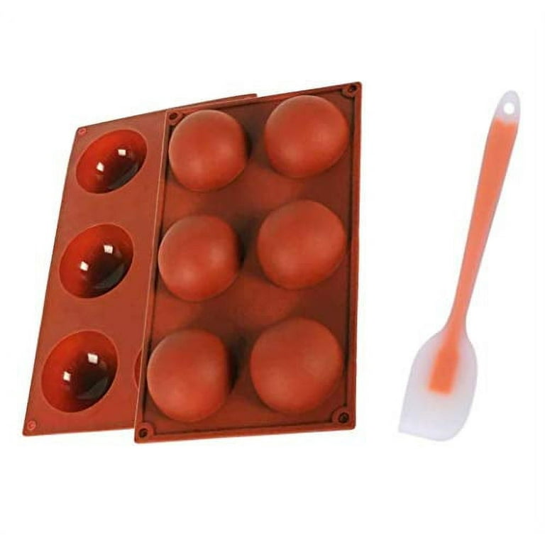 Valentine's Day Hot Cocoa Bomb Plastic Candy Mold, 6-Cavity