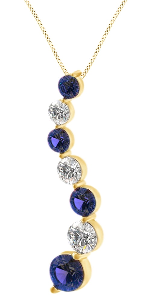 Sapphire shop journey necklace
