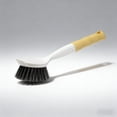 thumbnail image 1 of Round Sink Brush with Soft Black Handle, Durable Dish Washing Tool for Kitchen, Non Stick Oil Cleaning Brush for Pots Pans and Dishes, Easy Grip Household Dishwashing Accessory, 10.8*2.4in, B, 1 of 7