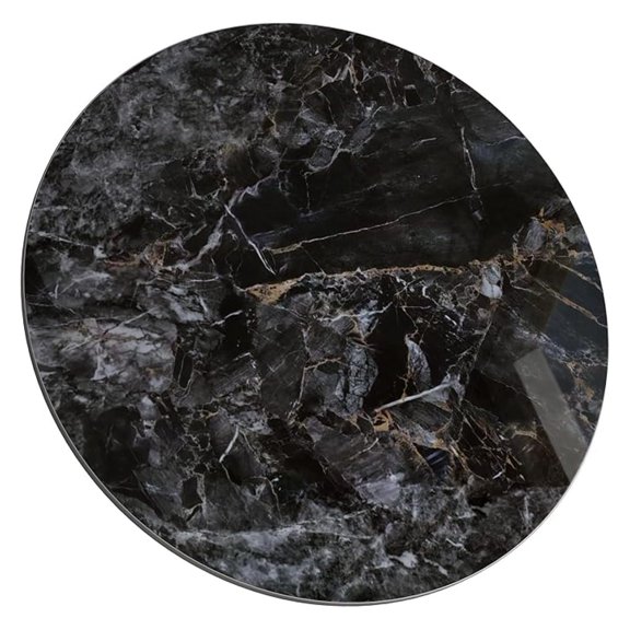 Round Sintered Stone Table Top 23.6",Replacement Table Top for Indoor & Outdoor - Heat/Scratch Resistant Waterproof Ceramic DIY Desktop, Patio/Balcony/Bistro/Caf & Dining Room