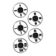 SSWBasics Round Size Divider for Hangrail Generic Variety Pack- Closet Dividers for Hanging