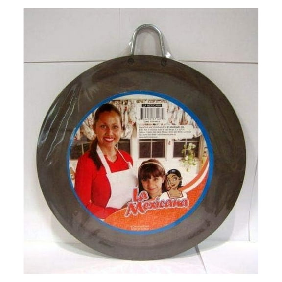 Round Skillet Comal #2 - 11.5" Metal Griddle Plate for Tortillas & Chiles - Traditional Mexican Cooking - Cast Iron Comal for Authentic Flavor