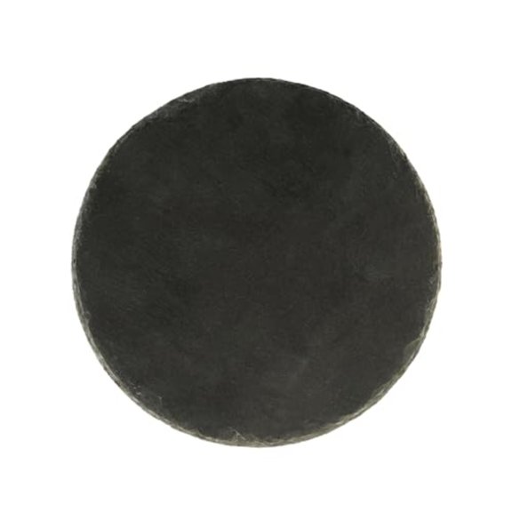 Round Slate Platter 10 Count 5.9 x 5.9 Inch Scratch-Resistant Slate Cheese Board Modern Serving Tray Black Rustic Design for Charcuterie and Appetizers