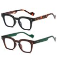 thumbnail image 1 of Round Small Frame Reading Glasses for Women Readers for Men Blue Light Blocking Retro,Color 3,+1.00, 1 of 10