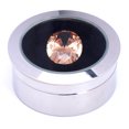 thumbnail image 1 of Round Small Loose Gemstone Display Box Case with Top Lids Silver, 1 of 5