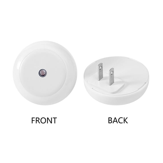 Round Smart Light Sensor Night Light - Us Plug, Blue Light, Compact Design, For Bedroom, Hallway, Bathroom, Nursery, Stairway, Kitchen, Closet, Garage, Office