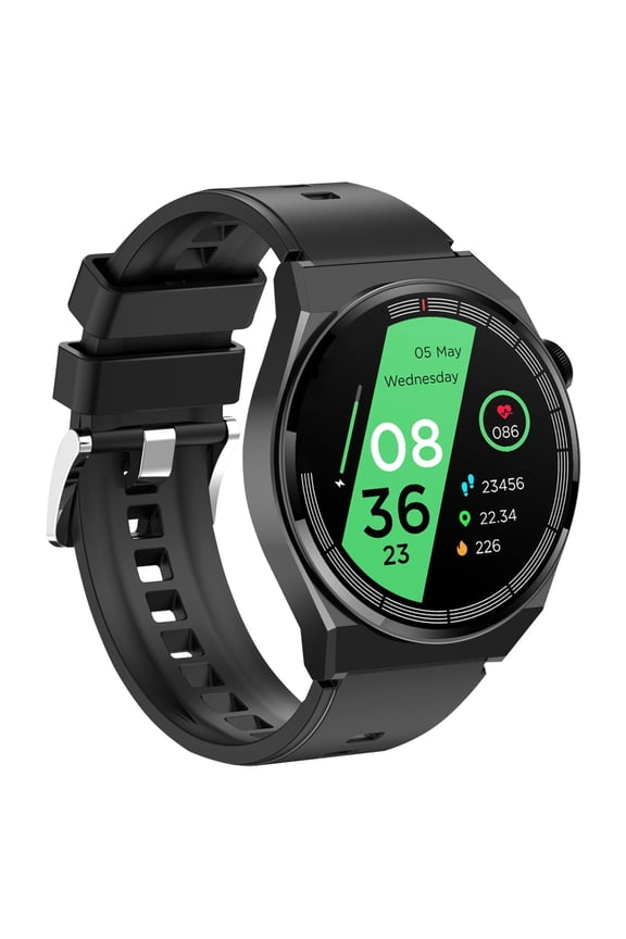Round Smart Watch with NFC Payment Call Heart Rate Monitor Fashion Design Customizable Faces Long Battery Life B