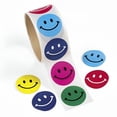 thumbnail image 1 of Round Smile Face Stickers (100Pc) - Stationery - 100 Pieces, 1 of 2
