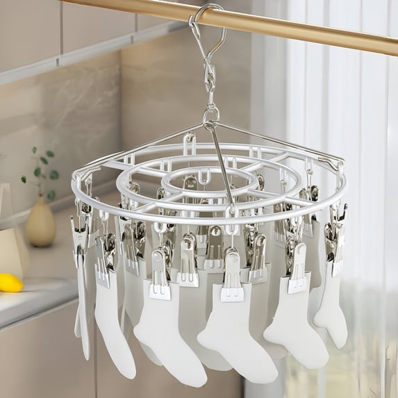 Round Sock Hanger – Multi-Functional Clothes Drying Rack for Socks
