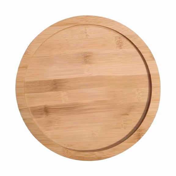 Round Sofa Arm Table with Folding Wood Tray, Portable Snack Side Table for Small Spaces