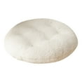 thumbnail image 1 of Round Soft Plush Chair Cushions Seat Pads with Rebound Support, Comfortable Cushion for Dining Chairs Office Stool, Warm Furry Floor Pillow for Winter Home Meditation Use 10.2x10.2Inch, 1 of 5