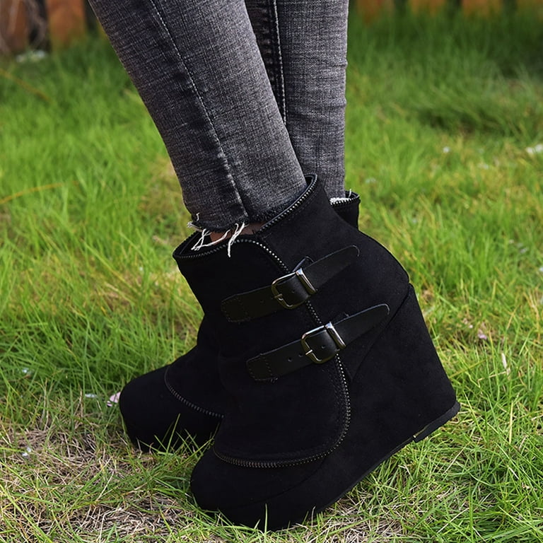 Women's booties with buckles deals