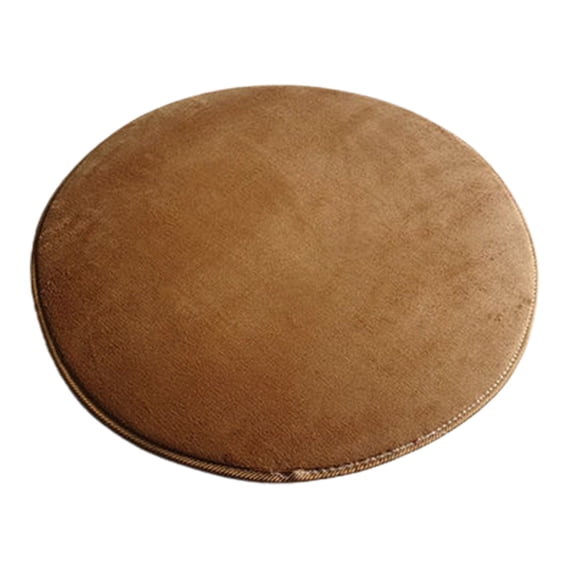 Round Solid Velvet Carpet Area Rug 80cm - Soft Floor Mat for Bedroom Living Room Doormat - Non-Slip Entryway Rug for Nursery Kitchen Study Dorm - Machine Washable Polypropylene Mat