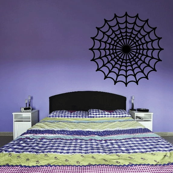 Round Spider Web Decal - 36 Inches