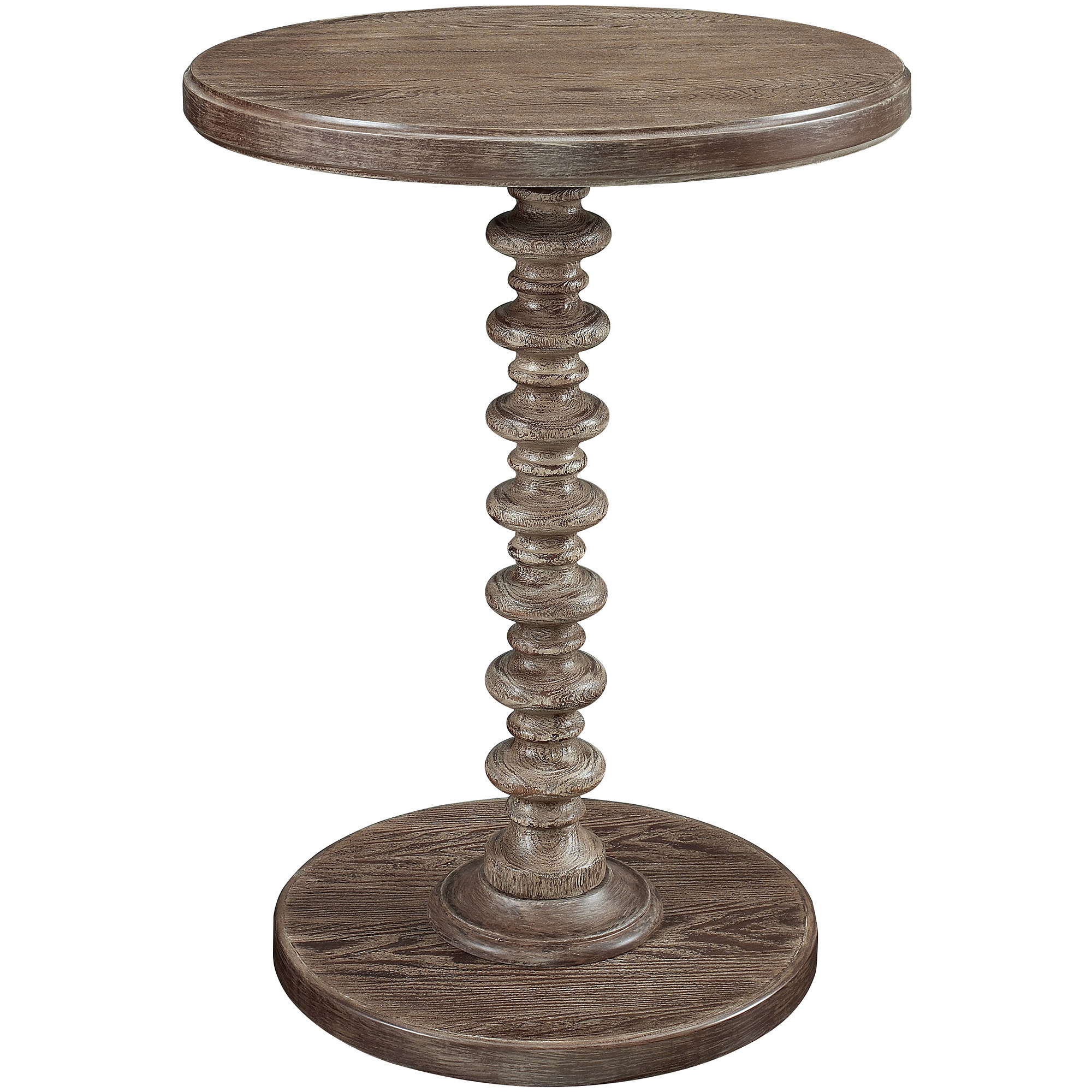 Round Spindle Side Table, Multiple Finishes