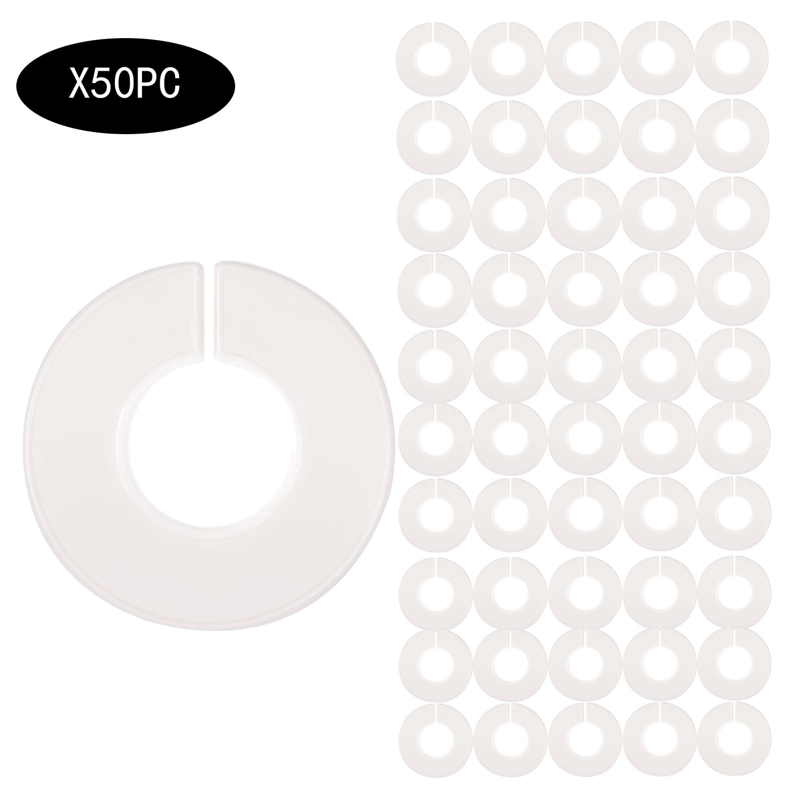 Round Split Closet Organizer Rings for Clothing Rack Size Dividers and ...